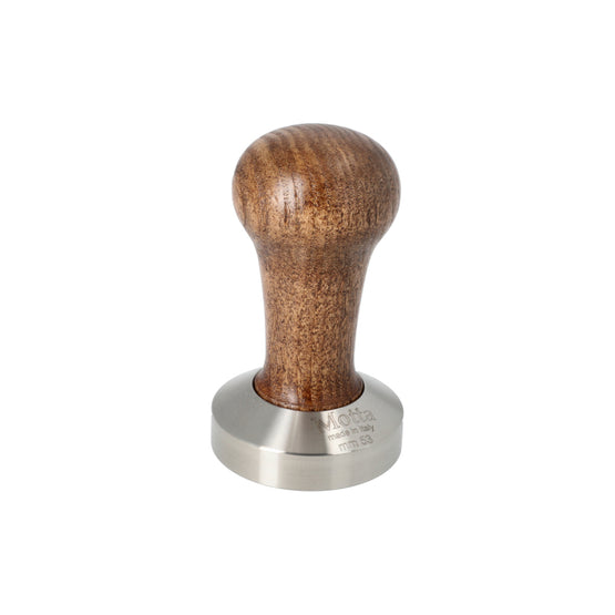 MOTTA WOODEN COFFEE TAMPER - FLAT BASE 53MM