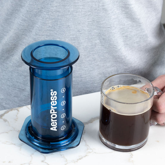 AEROPRESS CLEAR BLUE COFFEE MAKER