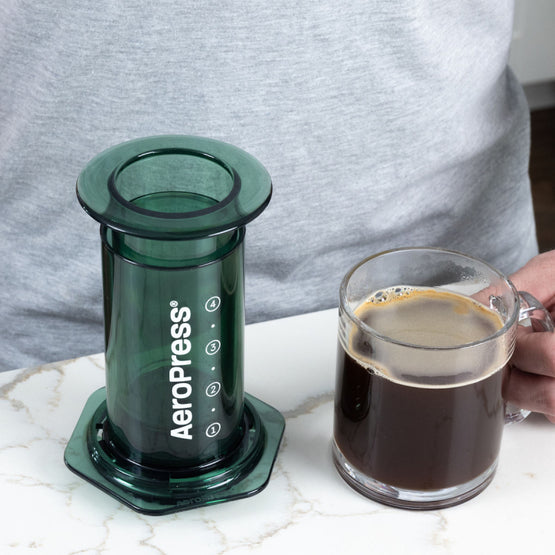 AEROPRESS CLEAR GREEN COFFEE MAKER