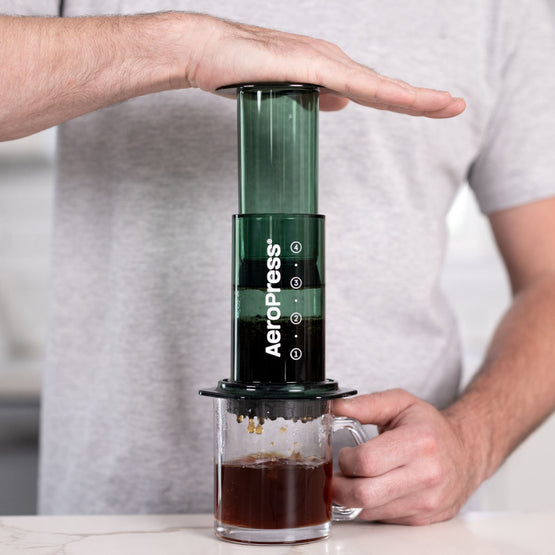 AEROPRESS CLEAR GREEN COFFEE MAKER