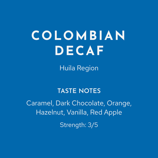 Colombian Decaf front label