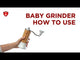EUREKA BABY HAND GRINDER - NATURAL BODY / GLASS BASE