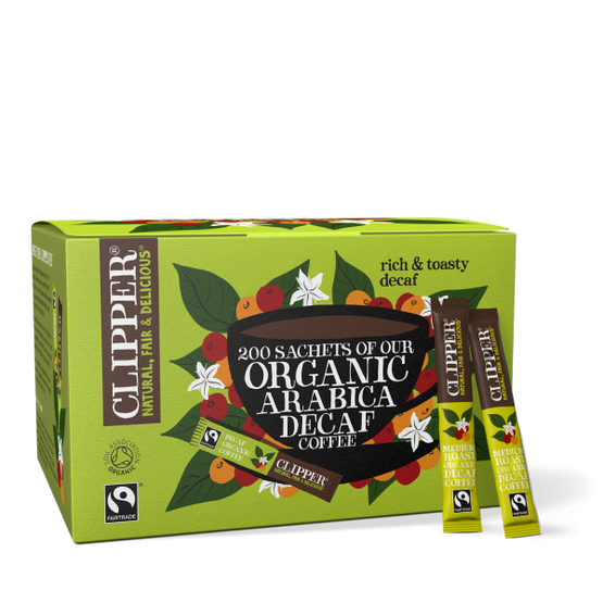 Clipper Fairtrade Organic Decaf Coffee Sticks x200